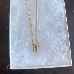 Kate spade Saturday gold B necklace with chain